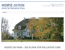 Tablet Screenshot of hospizimpark.ch